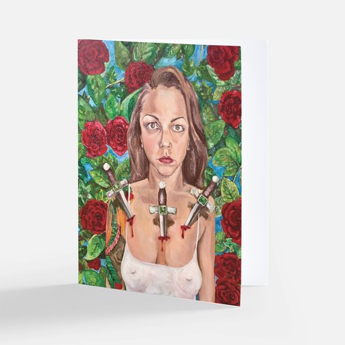 Three of Swords Greeting Card