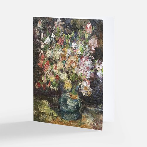 Abstract Flower Bouquet Greeting Card