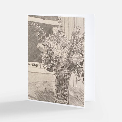 Rose and Eucalyptus Bouquet Greeting Card